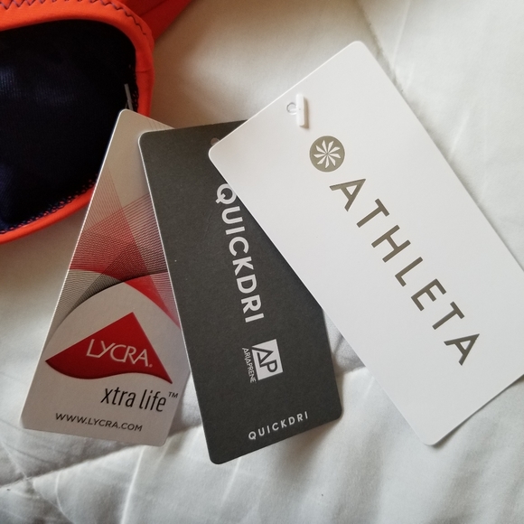 New Athleta Colorblock Zip Front One Piece Swimsuit XXS - Picture 10 of 11